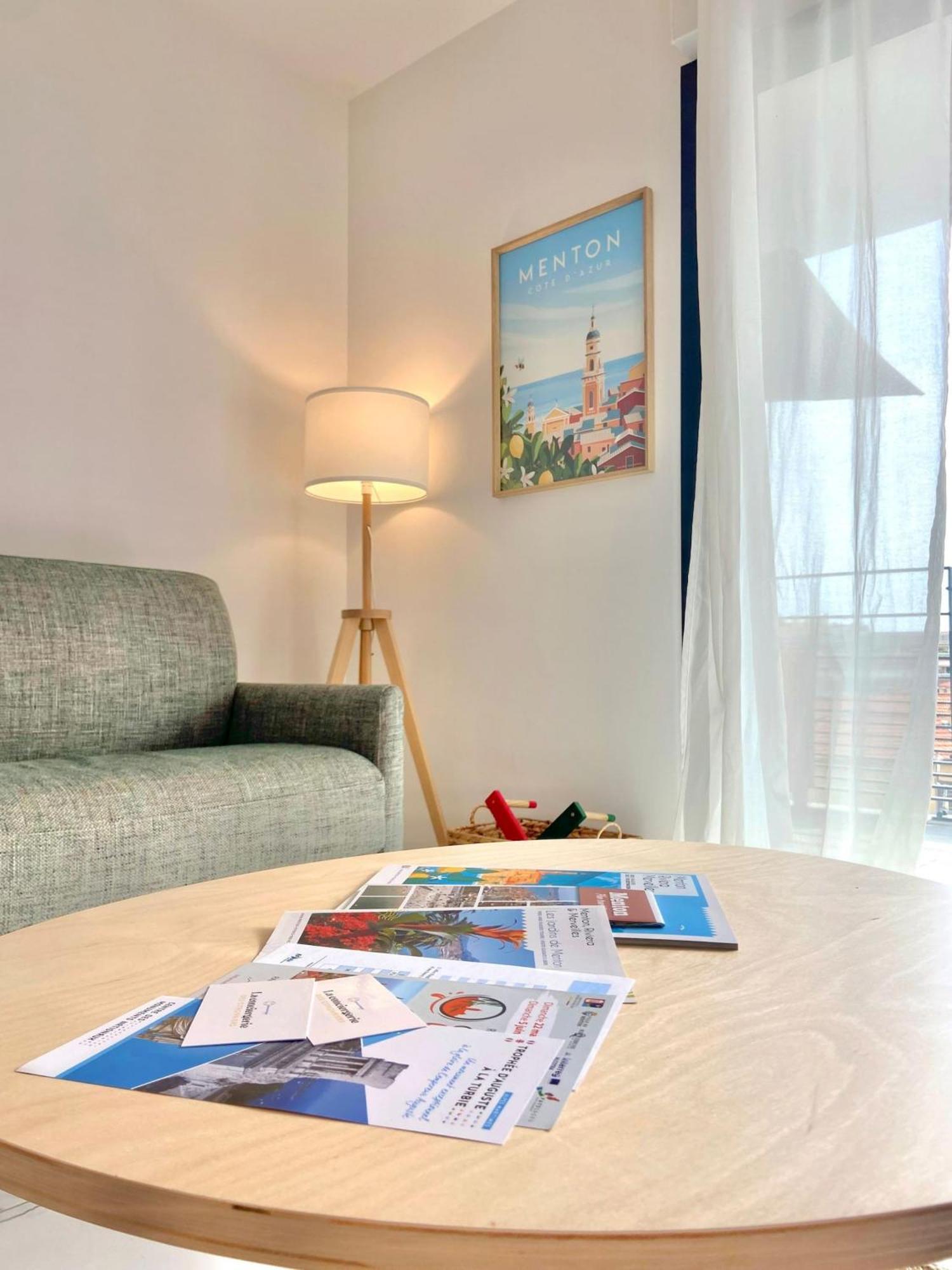 Ferienwohnung 'Cap Riviera' Proche Gare Et Centre Menton Exterior foto