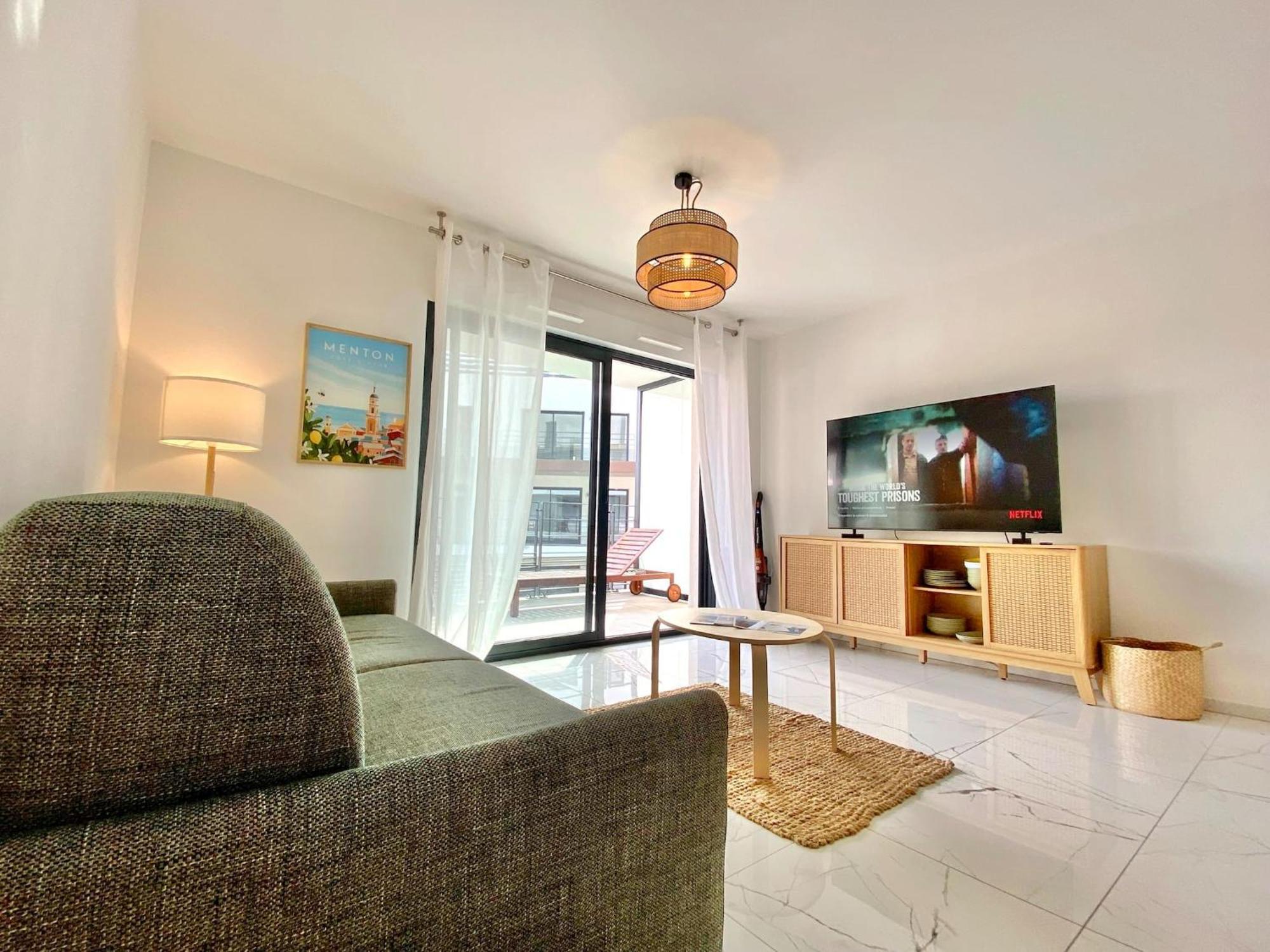 Ferienwohnung 'Cap Riviera' Proche Gare Et Centre Menton Exterior foto
